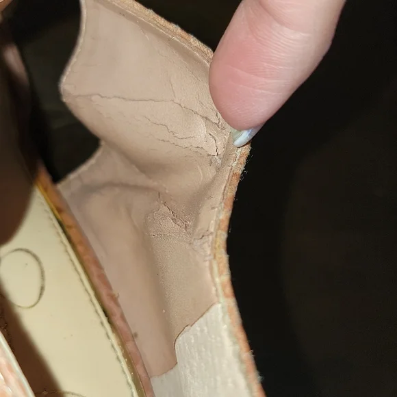 Jessica Simpson Coswell Blush Pink Snake Embossed Faux Leather Pointed Toe Pump - Picture 10 of 11